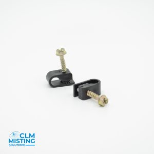 Tubing Clamps, 1/4", 100/PK, Black