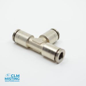1/4" Slip Lock Tee, Nickel-plated Brass