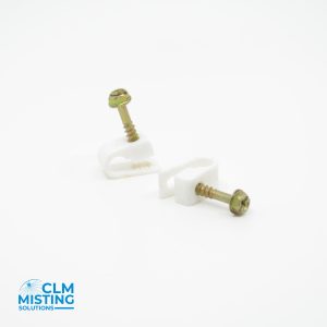 Tubing Clamps, 1/4", 100/PK, White